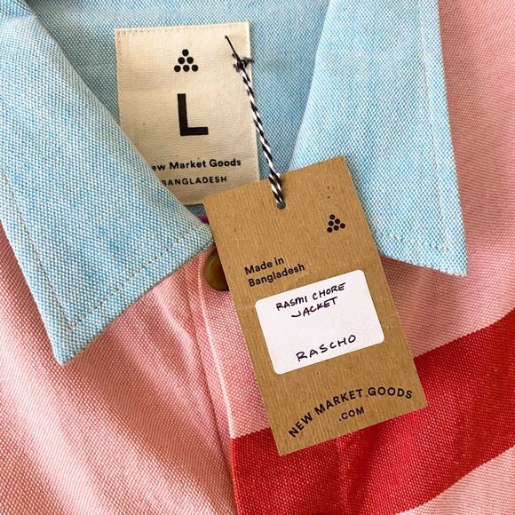 New Market Goods Rasmi Chore Jacket - Size LARGE - Slow Fashion Canvas Shacket - Picture 6 of 12